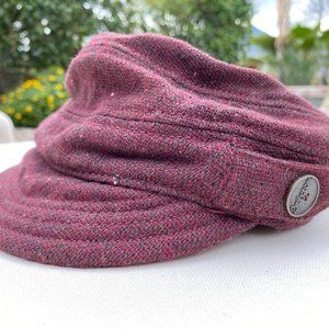 Brixton Wool / Cotton Short Brim Hat Maroon Red S
